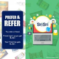 Sri Sri Tattva: Flat ₹ 50 OFF on Referring Friends Orders