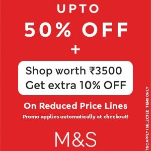 Marks and Spencer: 50% Off + Save an Extra 10% 
