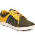 Kaunsa: Get 69% off Randier Sober Green And Yellow Casual Shoes Orders