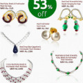 Surat Diamond : Get 53% off Natural Ruby, Emerald, Sapphire & Freshwater Pearl Jewellery Sets Orders