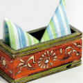 Straight Line: Get 25% off Rectangular Napkin Holder with Enamel and Kundan Orders