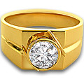 Surat Diamond : Get 50% off BIG Solitaire Diamond & Gold Men's Ring Orders