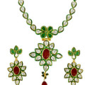 Surat Diamond : Get 18% off Floral Jodha Akbar Necklace Orders