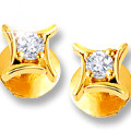 Surat Diamond : Get 33% off Diamond Earring Studs Orders