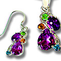 Surat Diamond : Get 50% off Diamond, Amethyst,Topaz & Peridot Pendant & Earrings Set Orders