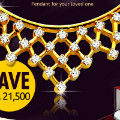 Surat Diamond : Get 50% off Real Diamond & 18K Gold Necklace Pendant Orders