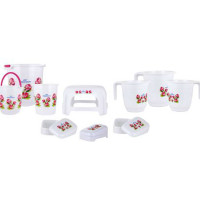 Shop CJ: Get 55% off Princeware 10Pcs Premium Rose Bathroom Set Orders