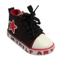 Rediff Shopping: Get 50% off Black Fancy Casual Unisex Sports Shoes For Boys / Girls Orders