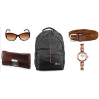 Shop CJ: Get 45% off Oleva Pack of 5 (1 Sunglass+1 laptop bags+ 1 belt + 1 ladies wallet+1 Watch ) Orders