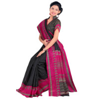 InfiBeam: Get 47% off Rashmi Creation Geometric Printed Bhagalpuri Silk Saree Orders