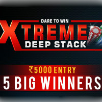A23: Pay ₹ 5,000 Entry off Xtreme Deep Stack Tournament Orders