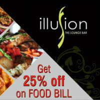Khaugalideals: Flat 25% OFF on Illusions Lounge Bar Orders