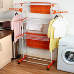 Shop CJ: 62% OFF on Kawachi I32 Mild Steel Laundry Hanger / Easy Cloth Drying Stand Orders