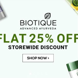 Aplava Business: Flat 25% OFF on Biotique Orders Site-Wide